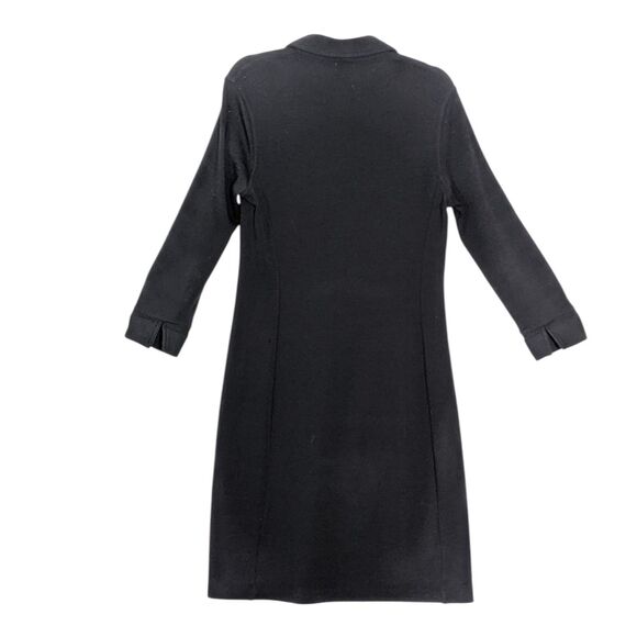 Vintage LL Bean Size 12 100% Wool Long Sleeve Midi Shirt Dress Collared READ! - Picture 5 of 9